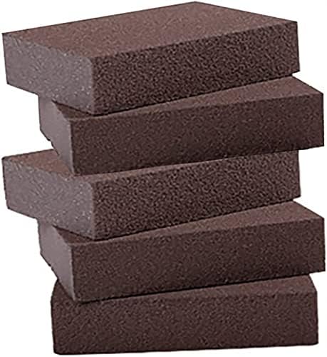 RFXCOM Tool Rust Prevention Brush Silicon Carbide Sponge Scrub Sponge cast Iron Rust Prevention Brush Cleaning Brush Rust Prevention Brush Kitchen Bathroom (10 Pieces)