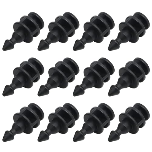 Ollanoos 12Pcs Rear Tail Light Lamp Repair Fixing Trim Clips, Black Car Rear Fixing Clips Replacement for Mercedes W906 Sprinter Replaces 2E0945230 0008128164