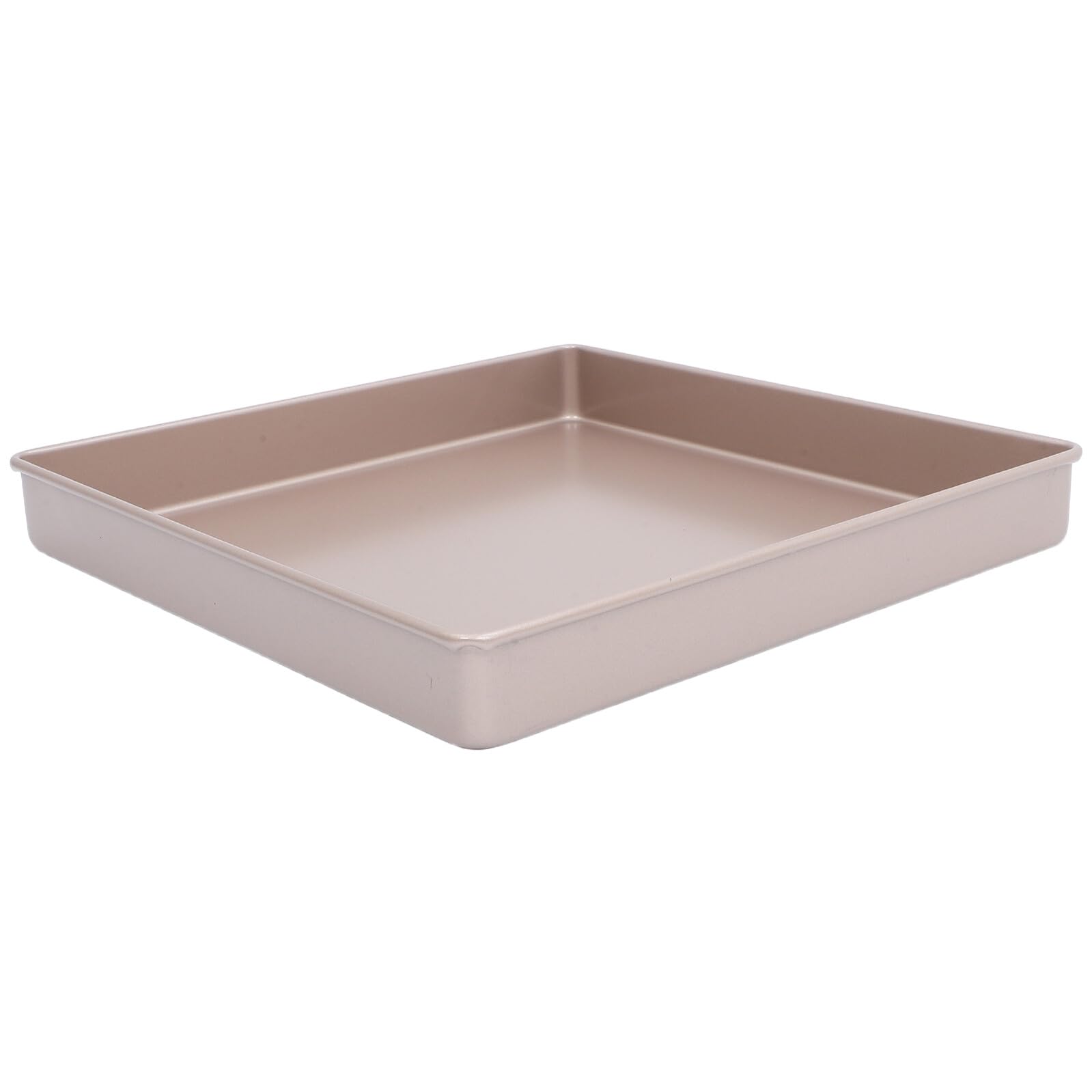 Teglia Antiaderente Quadrata Dorata 28X28 CM in Acciaio al Carbonio Resistente per Torte Cheesecake e Dolci Teglia da Forno Rivestimento Antiaderente per Cottura Uniforme e