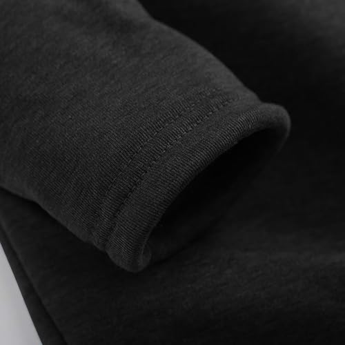 Ensemble pyjama doublé chaud avec sweat et pantalon ample d'hiver - 5