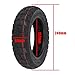 10 Inch Electric Scooter Tire 10x2.50 Tubeless Black Rubber Off Road Skateboard Wheel Replacement Heavy Duty for Durable for Long Lasting Use