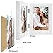 Frametory, 4x6 Double Picture Frame - Real Glass Hinged 2 Photos Collage, Desktop Picture Frame Standing Vertical (White, 1 Pack)