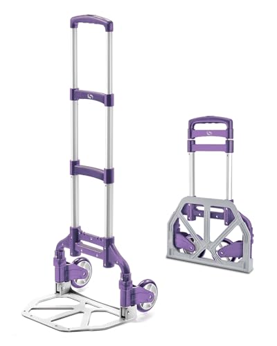 Diable Pliable, Capacité de 200 Lbs, Chariot Léger en Aluminium