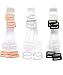 WingsLove 3 Pairs Clear Crystal Invisible Replacement Adjustable Bra Shoulder Straps(3Pairs--10mm Width, Transparent)