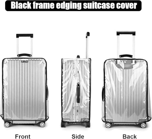 Image of LIGHTNIING HAMMERZ Combo of 3 Trolley Bag Covers /Suitcase Bag Cover /Transparent Waterproof Dustproof Luggage Bag Cover /Zippered Clear PVC Suitcase Covers Protectors (28 inch, 24 inch, 20inch)