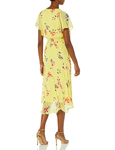 Image of DKNY Women's Halter Faux Wrap Midi Dress