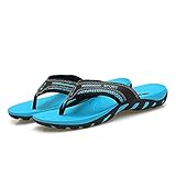 Hausschuhe Pantoletten Slipper Damen Herren Herren Leichte Flip Flops Strand Slipper Hausschuhe Badeschuhe Indoor Badezimmer Schuhe-Blue_45