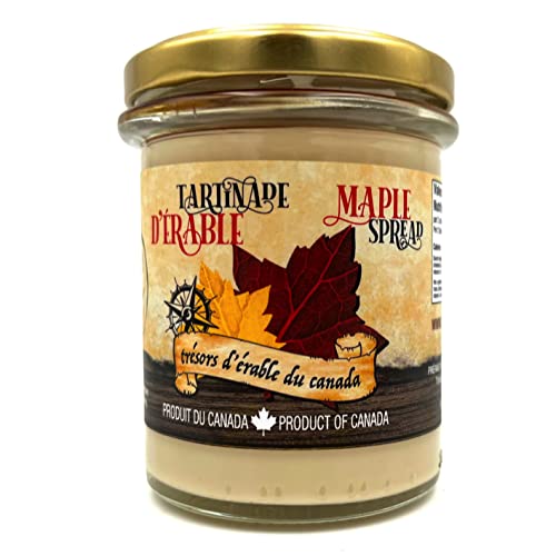 Beurre d'érable du Canada - 250 g - Recette authentique canadienne - Pâte à tartiner naturellement sucrée et végétale - Les Trésors d'Érable Cover