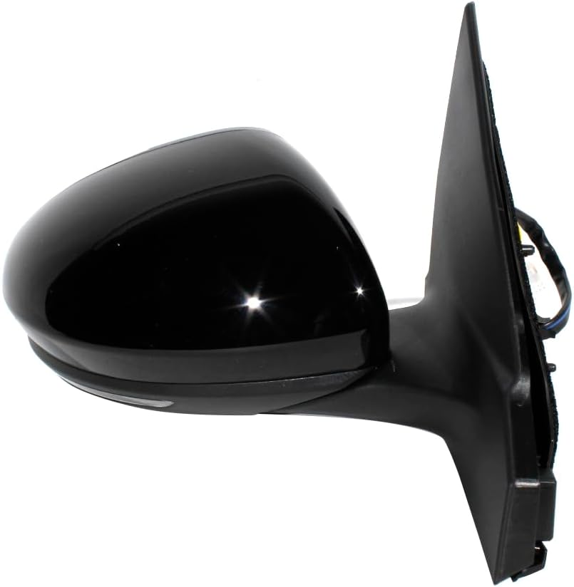 5 Pins Rearview Mirror Assembly Fit for Nissan Sylphy 2020-2021 Power Adjust | Turn Light | Paintable | Black Color (Black, Left Side + Right Side)