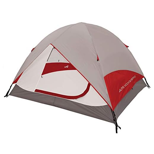 ALPS Mountaineering Meramac 3-Person Tent - Gray/Red