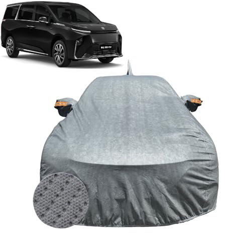 Image of Car Cover for MG M9 EV (2025-2026) | 100% Waterproof Cover with Reflective Mirror Pockets | Dustproof, Scratchproof, Heatproof MG M9 EV Car Cover |Soft Cotton Lining| Grey