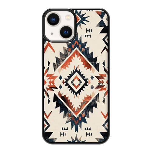 qizjio Aztec Phone Case Shockproof Protective Western Phone Cases for iPhone 14 Plus