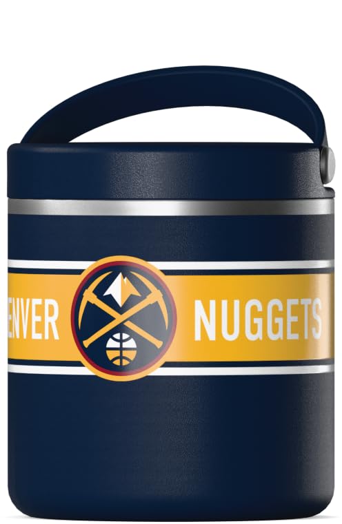Image of Hydrapeak x NBA Officially Licensed Denver Nuggets 25oz Stainless Steel Vacuum Insulated Thermos Food Jar with Handle, Wide Mouth Leak-Proof Soup Thermos for Adults, 10 Hours Hot and 16 Hours Cold
