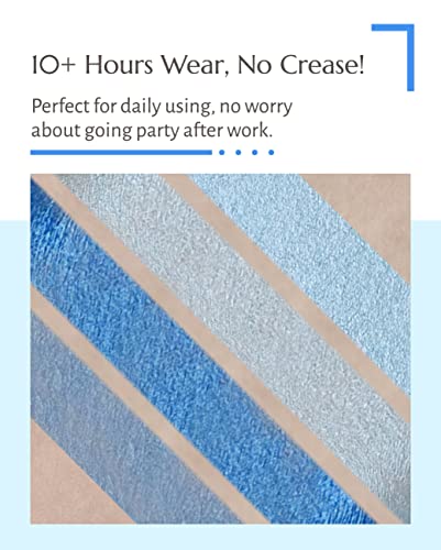 Tsuvimi New 2 In 1 Eyeshadow Stick, High Pigmented Cream To Powder Eyeshadow, No Crease, Long Lasting, Blendable, Water And Oil Resistant, Easy To Use (Shimmer Vivid Blue And Dark Green) #TOP5