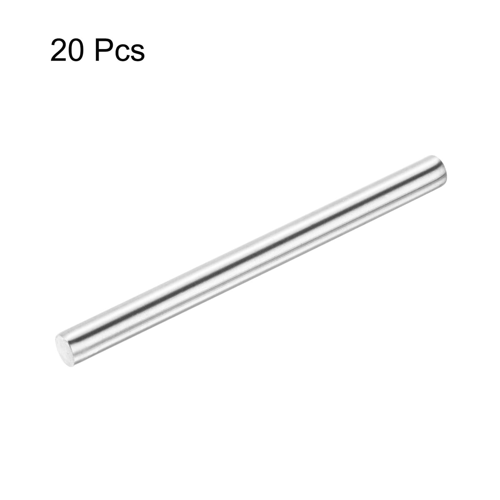 Asta Tonda in Acciaio Inossidabile 304 8mm x 100mm 20pz per Progetti Fai da Te