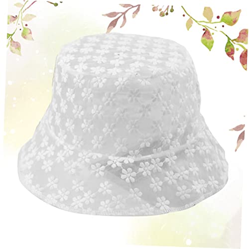 Galpada Bucket Hat Bucket Hat Bucket Hat 1Pc Fisherman Flower Bucket White Beach Outdoor Embroidery Hat Sun Lace Cappy Hat Hats #TOP7