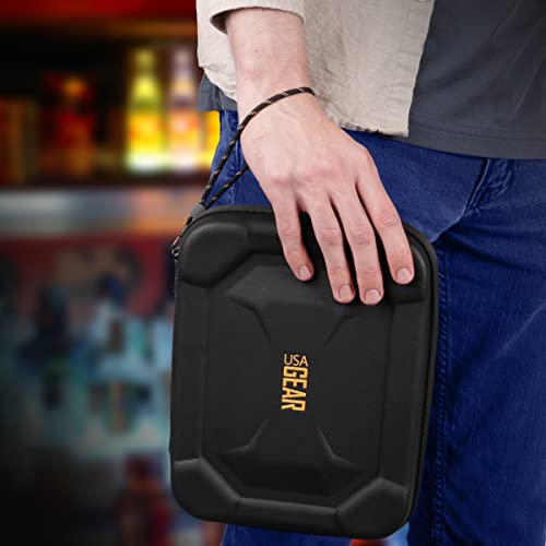 USA Gear XL Semi Hard Shell Dart Case - Darts Case di Trasporto per Freccette Professionali (15), Punte da Freccette, Voli da Darda per Freccette Morbide e Freccette in Acciaio