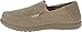 Crocs Men's Santa Cruz 2 Luxe Slip On Loafer|Casual, Comfortable Travel Shoe, Khaki/Khaki, 11 M US
