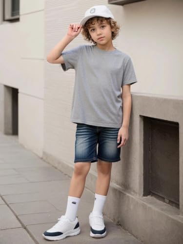 Image of Cadidi Dinos Boys Short Sleeve Shirt Kids Crewneck T-Shirts Top Girls Tee