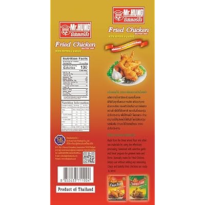 Mr.HUNG Fried Chicken Batter Mix Flour with Pepper & Garlic (1KGx10BAGS)