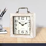 Small Vintage Wooden Table Mantel Clock