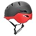 Soran Casque de vélo, Casque de Scooter Casque de Planche à roulettes réglable Casque de Cyclisme pour Adultes pour Patinage pour Enfants pour(Black Red, M)