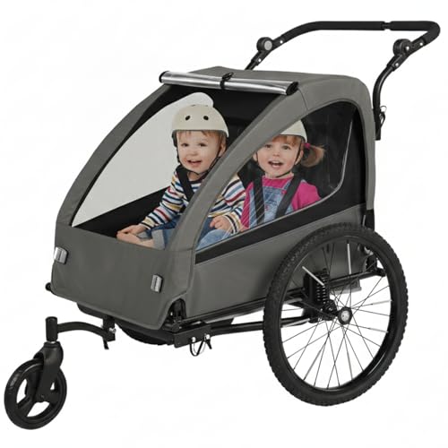 Sepnine 2-in-1 Kids Bike Trailer and Stroller