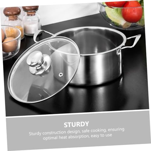 Faitout ragoûts nouilles plats mijotés en casserole acier inoxydable - 7