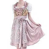 ♛Mini Dirndl 3 Teiliges Material: Dirndlkleid: Polyestersatin Stoffe; Dirndlblouse: Baumwolle-Polyester; Schürze: Bestickter Spitzen; du wirst erhalten Das Oktoberfest Kostüm besteht aus: Dirndlkleid+Dirndlblouses+Schürze.