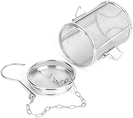 Zerodis Stainless Steel Tea Ball Strainer Soup Seasonings Spice Separated Basket Filter(8 * 10cm)
