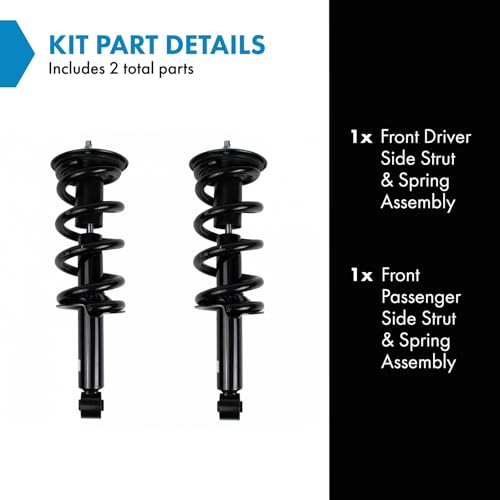 Image of TRQ Front Strut and Spring Assembly Set 2 Piece Compatible with 2012-2019 Nissan NV1500 12-19 NV2500 12-19 NV3500