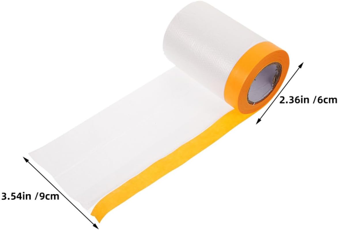 4 Rolls Car Paint Masking Film Roll for Automotive Painting Plastic
