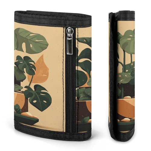Portefeuille de voyage Monstera gris idéal pour vos escapades