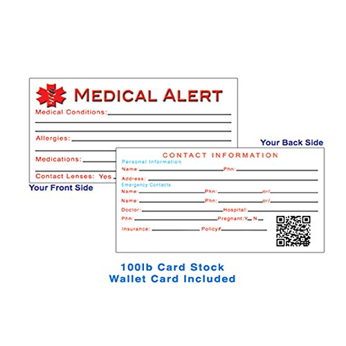 My Identity Doctor - Custom Engraved Medical ID Bracelet - 316L Steel for Teens, Adults - Medium - Red - Wrist Size 8.5 Inch