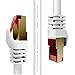 Price comparison product image Duronic Ethernet Cable White 100m Cat6a Network Lan Patch Lead RJ45 Wire | FTP Shielded Ethernet Wire | Super-Fast High speed Bandwidth