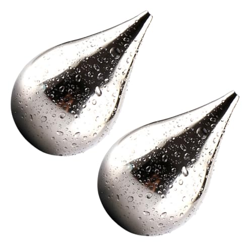 Ciieeo 2stücke Eiswürfel Für Whisky Kreative Kühlsteine Wein Rostfrei Glatter Rand