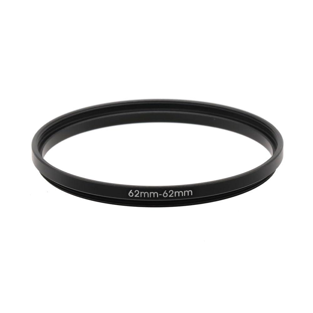 LingoFoto 62-37/40.5/43/46/49/52/55/58/60/62/67/72/77/82/86/95/105mm Step Up & Step Down Rings Adapter for Camera Lens and Filters 62-37 Filter Adapter Ring 62mm Lens to 37mm Filters (62-62mm)