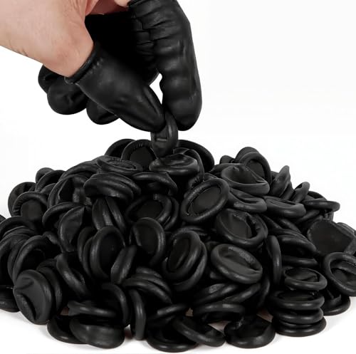 100PCS Black Finger Cots, 2.36