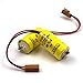 elxjar (2-Pack) 3V 1200mAh BR-2/3A Lithium Battery Replacement for Panasonic BR-2/3ASSP, Omron Instruments, Water Meter, Gas Meter, CNC, PLC Machines