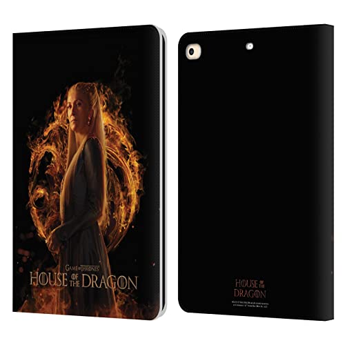Étui cuir iPad 9.7 House of The Dragon Rhaenys évitez rayures housse portefeuille