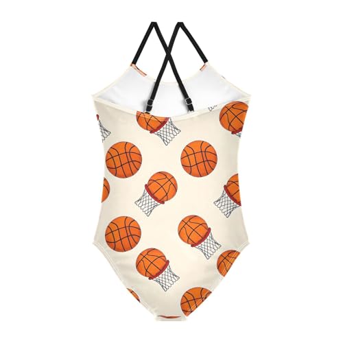 Basketball Girls One Piece Swimsuits Quick Dry Beach Swimwear Bathing Suit2