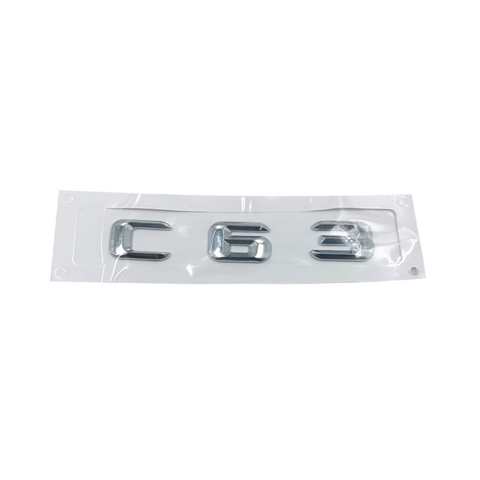 SCHAAN 3D ABS Chrome Car Rear Trunk Distintivo Dell'emblema Della Decalcomania S63 Sticker Fit For - 11