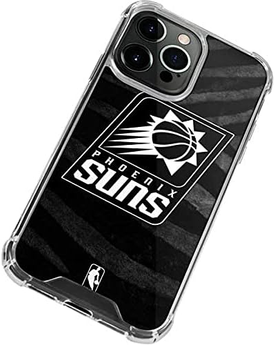 Skinit Clear Phone Case Compatible with iPhone 13 Pro - Officially Licensed NBA Phoenix Suns Black Animal Print Design