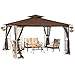 Sunjoy L-GZ798PST-E Regency II Gazebo with Mosquito Netting