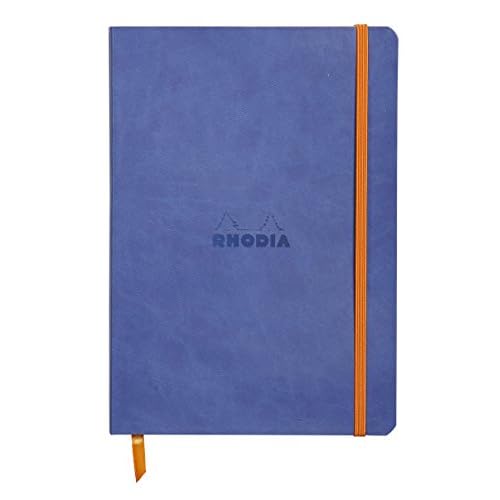 Rhodia 117408C Notizheft (mit weichem Umschlag, liniert, 80 Blatt, DIN A5, 14,8 x 21 cm) 1 Stück saphirblau 3 Rhodia 117408C Notizheft (mit weichem Umschlag, liniert, 80 Blatt, DIN A5, 14,8 x 21 cm) 1 Stück saphirblau