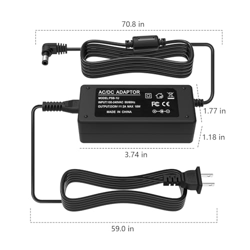 Image of 9V 2A Power Adapter for Roland PSB-120 PSB-1U PSB-5U PSB-7U Keyboard