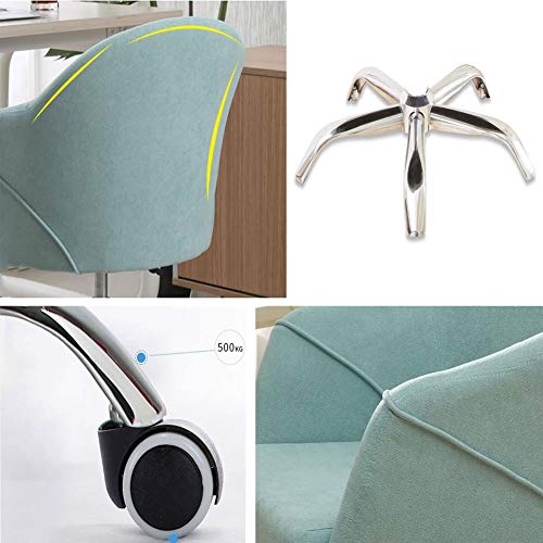 Sedie Sedia Girevole, Tessuto di Lino Base Cromata...