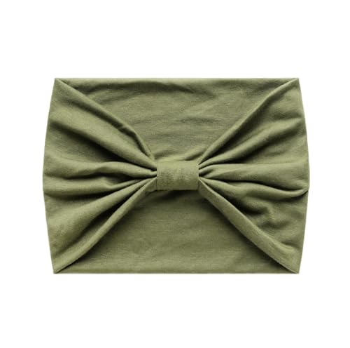 Image of XFYT Super Soft Fabric Hairbands for Men and Women | Soft Absorbent Trendy Wide Premium Stretchable Sports Headband (Olive Green)