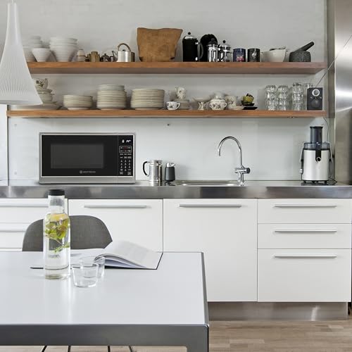 West-Bend-3-in-1-Microwave-Air-Fryer-Convection-Oven-1000-Watts-with-10-Power-Levels-and-12-Presets-Speed-Defrost-Electronic-Control-Panel-and-Glass-Turntable-13-Cubic-Feet-Stainless-Steel