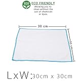 Pack of 10 Microfibre Dish Cloths Ultra Absorbent Multipurpose Kitchen Cleaning Cloths Lint Free 30x30cm (Pack of 10) - Image 6